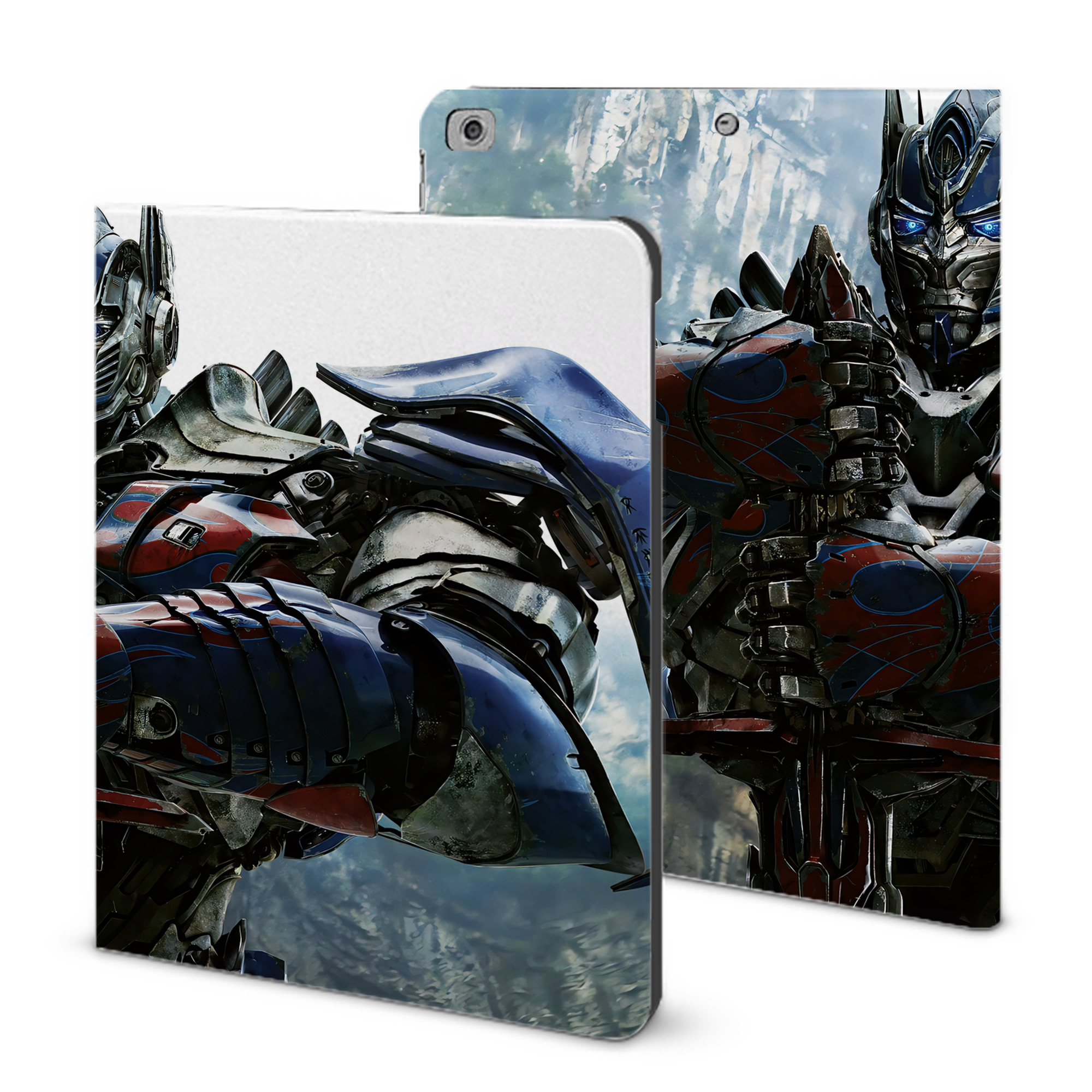 （画像用） Transformers トランスフォーマー IPad ケース ブック型 PUレザー TPU 耐衝撃 軽量 薄型 ペン収納なし 全面保護 IPad 各モデル対応